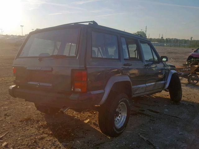 1J4FJ78S3TL303910 - 1996 JEEP CHEROKEE C TEAL photo 4