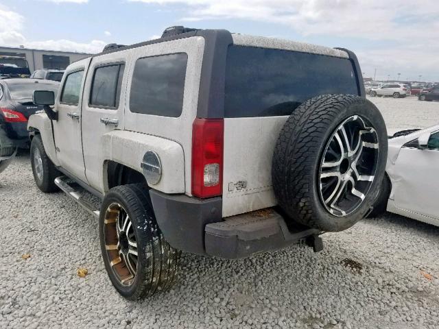 5GTDN136568112899 - 2006 HUMMER H3 WHITE photo 3