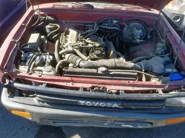 JT4RN81A3M5099209 - 1991 TOYOTA PICKUP 1/2 RED photo 7