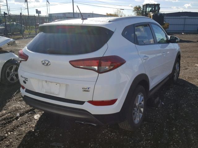 KM8J3CA2XGU076997 - 2016 HYUNDAI TUCSON LIM WHITE photo 4