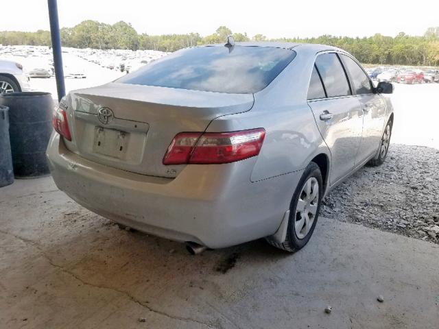 4T1BE46K07U119224 - 2007 TOYOTA CAMRY CE SILVER photo 4