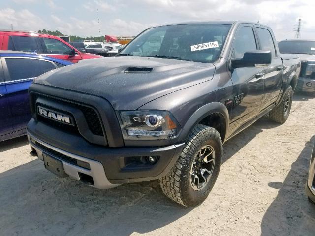 1C6RR7YT9JS110174 - 2018 RAM 1500 REBEL GRAY photo 2