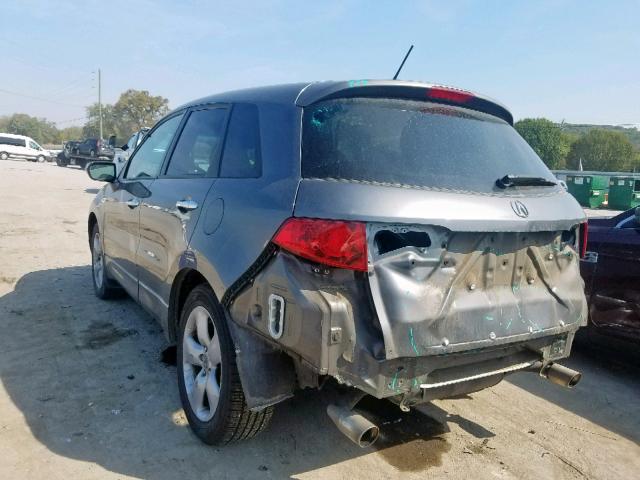 5J8TB18278A008056 - 2008 ACURA RDX GRAY photo 3