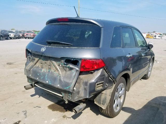 5J8TB18278A008056 - 2008 ACURA RDX GRAY photo 4