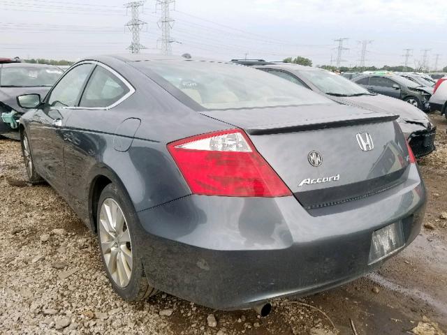 1HGCS22808A018141 - 2008 HONDA ACCORD EXL GRAY photo 3