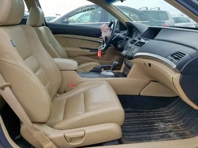 1HGCS22808A018141 - 2008 HONDA ACCORD EXL GRAY photo 5