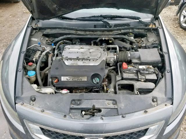 1HGCS22808A018141 - 2008 HONDA ACCORD EXL GRAY photo 7