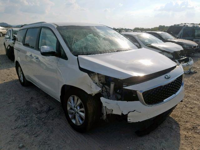 KNDMB5C15G6192813 - 2016 KIA SEDONA LX WHITE photo 1