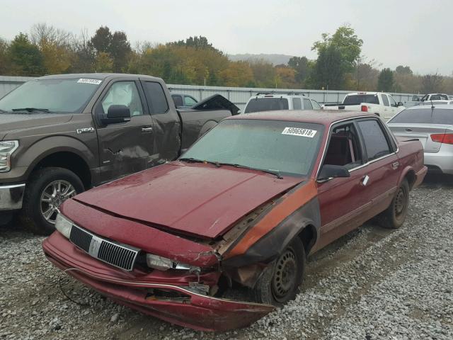1G3AG55M4R6406091 - 1994 OLDSMOBILE CUTLASS CI RED photo 2