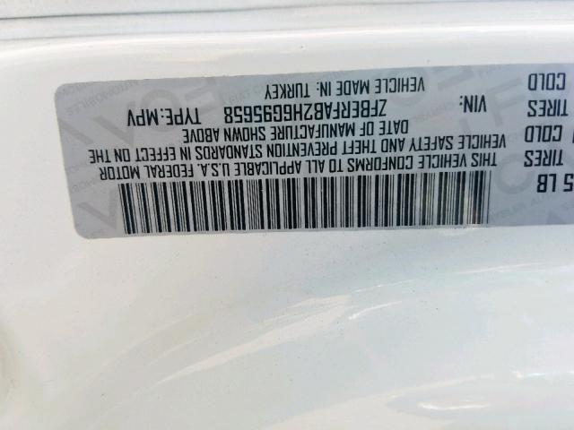 ZFBERFAB2H6G95658 - 2017 RAM PROMASTER 白色 照片 10