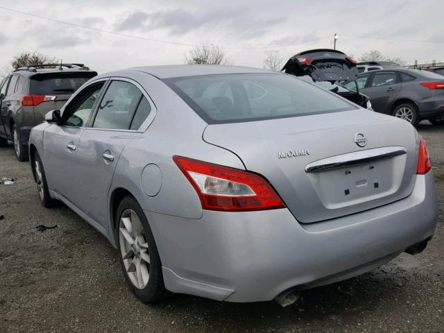 1N4AA51EX9C854519 - 2009 NISSAN MAXIMA S SILVER photo 3