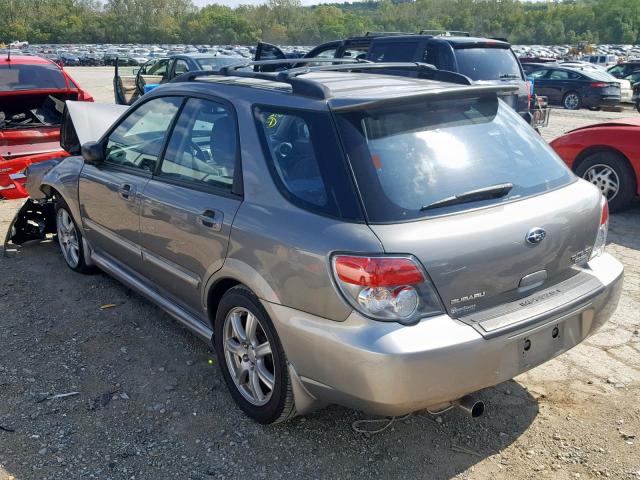 JF1GG68606H806751 - 2006 SUBARU IMPREZA OU GRAY photo 3