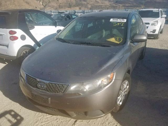 KNAFU4A28B5432554 - 2011 KIA FORTE EX CHARCOAL photo 2