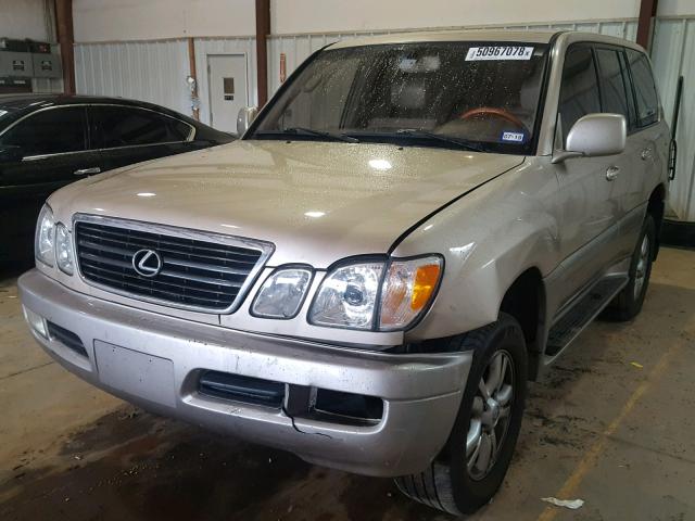 JT6HT00W6Y0091583 - 2000 LEXUS LX 470 BEIGE photo 2