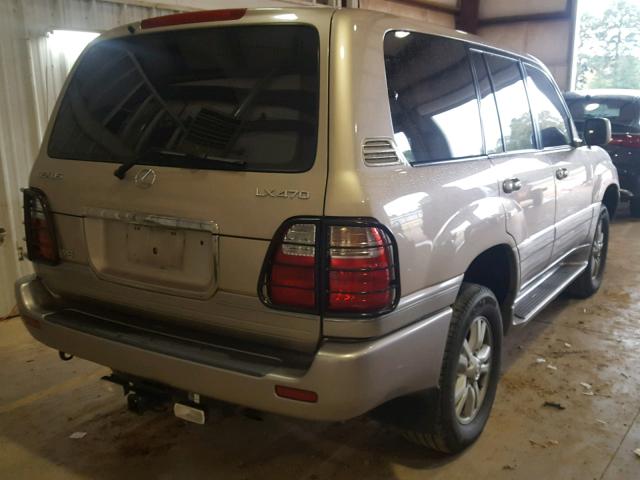 JT6HT00W6Y0091583 - 2000 LEXUS LX 470 BEIGE photo 4