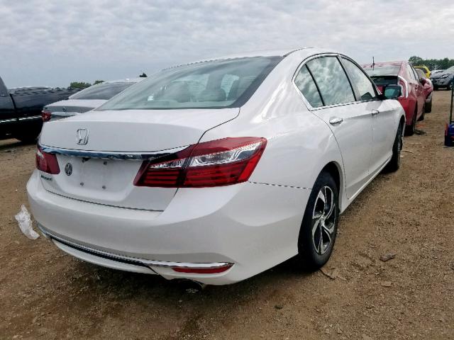 1HGCR2F30GA238727 - 2016 HONDA ACCORD LX WHITE photo 4