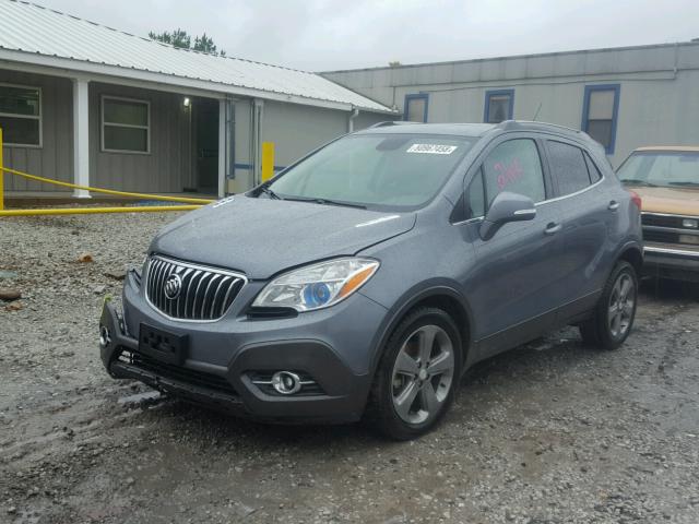 KL4CJCSB7EB610946 - 2014 BUICK ENCORE GRAY photo 2