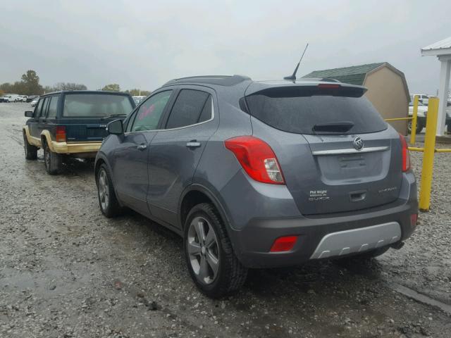 KL4CJCSB7EB610946 - 2014 BUICK ENCORE GRAY photo 3