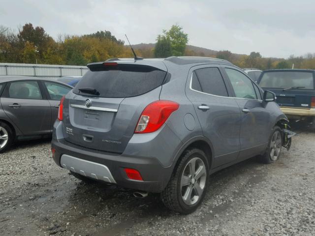 KL4CJCSB7EB610946 - 2014 BUICK ENCORE GRAY photo 4