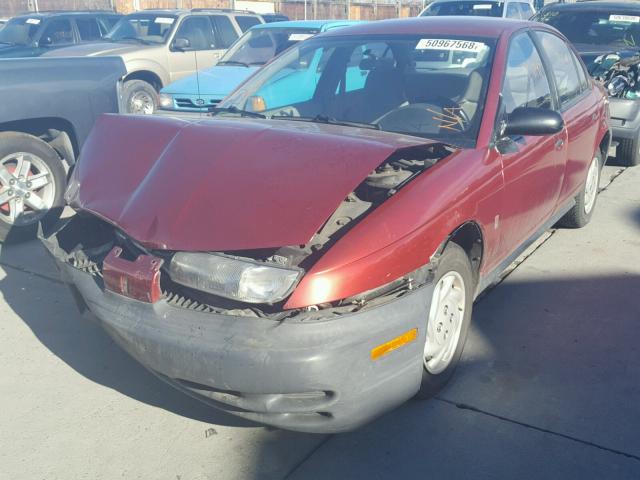 1G8ZF5280WZ225832 - 1998 SATURN SL BURGUNDY photo 2