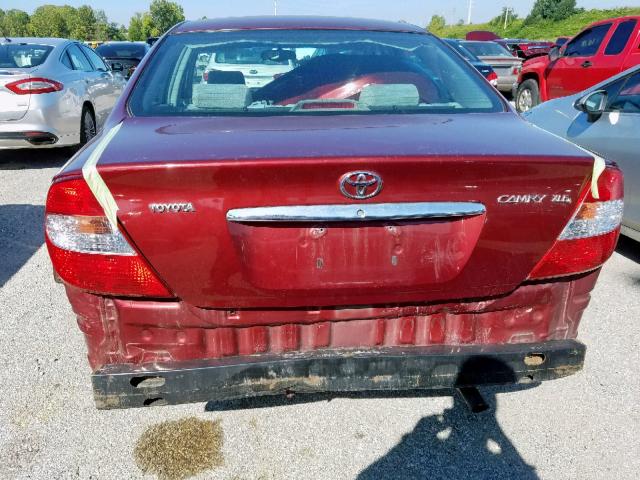 4T1BE32K13U260376 - 2003 TOYOTA CAMRY LE RED photo 9