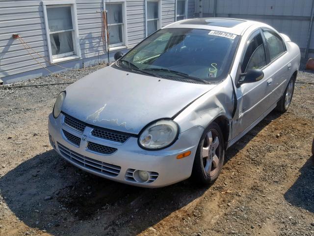 1B3ES76F03D142190 - 2003 DODGE NEON R/T SILVER photo 2