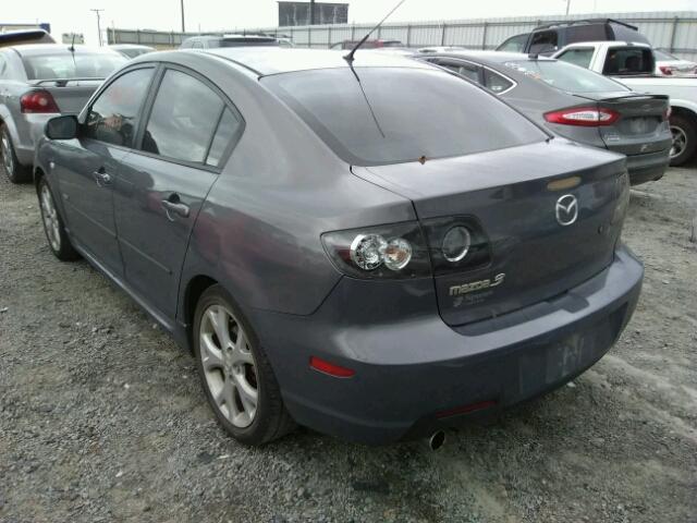 JM1BK323681874323 - 2008 MAZDA 3 S GRAY photo 3