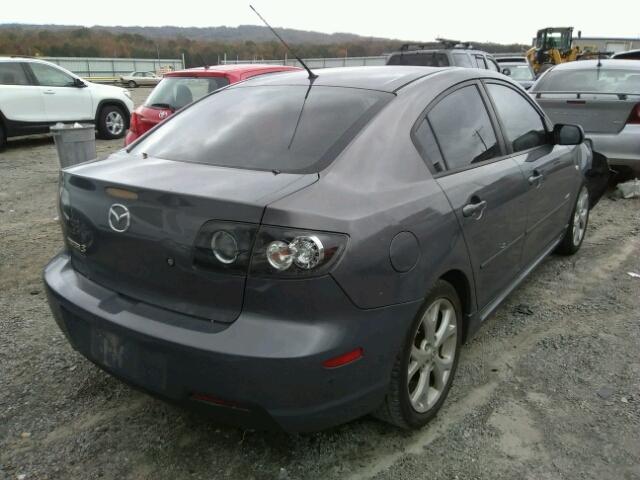 JM1BK323681874323 - 2008 MAZDA 3 S GRAY photo 4