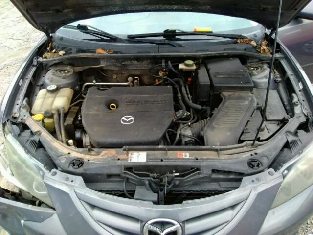 JM1BK323681874323 - 2008 MAZDA 3 S GRAY photo 7