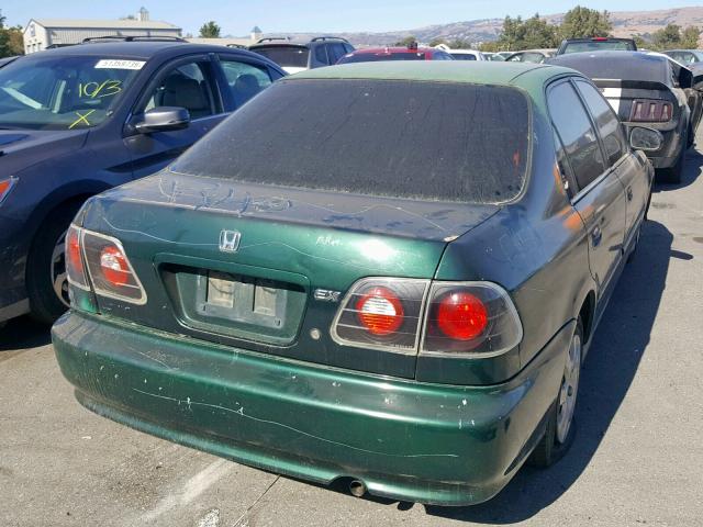 2HGEJ6614YH532785 - 2000 HONDA CIVIC BASE GREEN photo 4