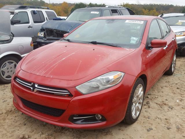 1C3CDFCA2DD346661 - 2013 DODGE DART LIMIT RED photo 2