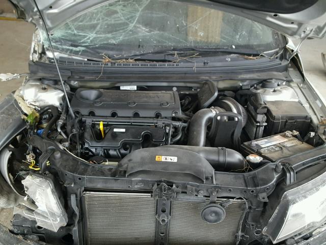 KNAFU6A21D5695418 - 2013 KIA FORTE EX SILVER photo 7