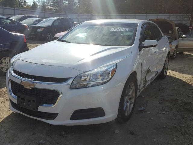 1G11C5SL4FF191016 - 2015 CHEVROLET MALIBU 1LT WHITE photo 2
