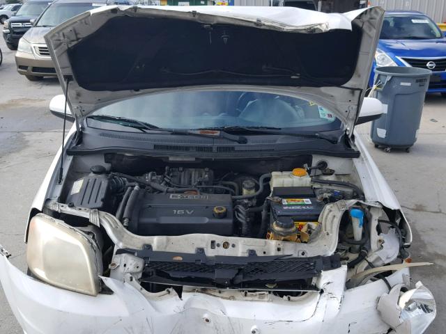 KL1TD56687B130320 - 2007 CHEVROLET AVEO BASE Ağ foto 7