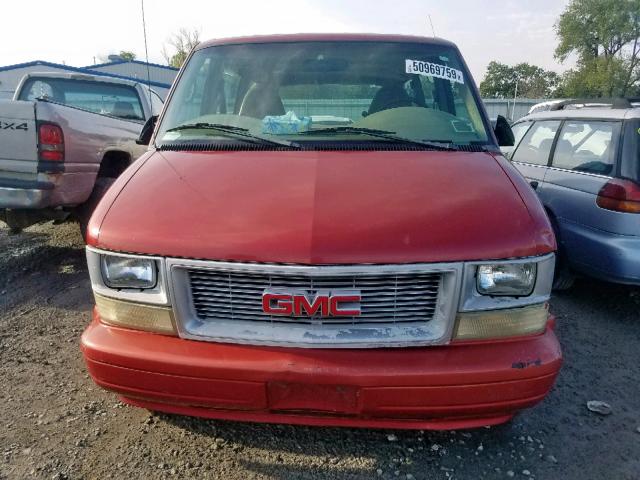 1GKDM19W5WB528850 - 1998 GMC SAFARI XT RED photo 9