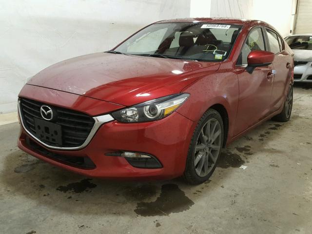 3MZBN1V36JM193172 - 2018 MAZDA 3 TOURING MAROON photo 2