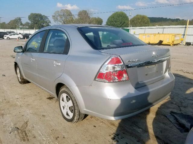 KL1TD56648B132275 - 2008 CHEVROLET AVEO BASE Gümüş foto 3
