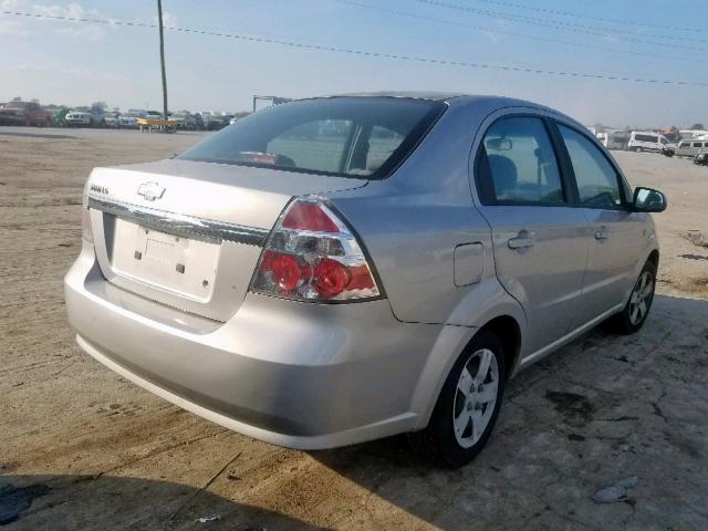 KL1TD56648B132275 - 2008 CHEVROLET AVEO BASE Gümüş foto 4