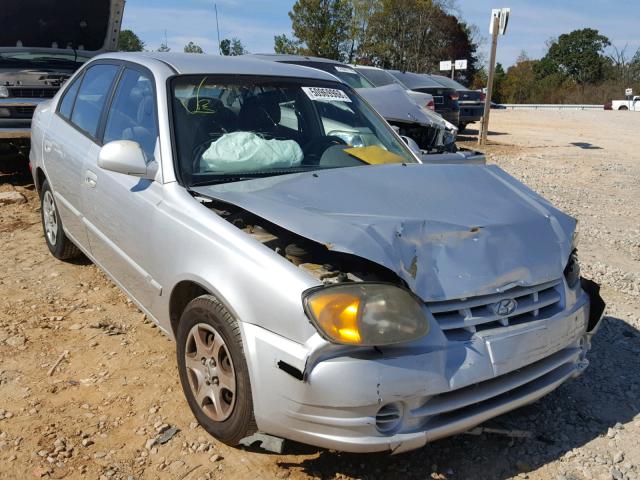 KMHCG45C94U534496 - 2004 HYUNDAI ACCENT GL SILVER photo 1