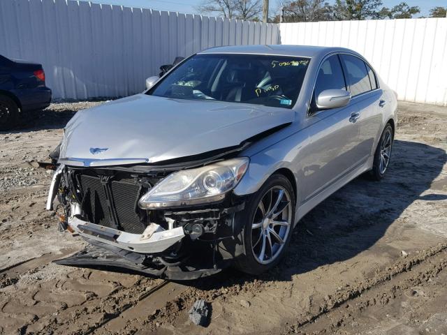 KMHGC4DD1CU153487 - 2012 HYUNDAI GENESIS 3. SILVER photo 2