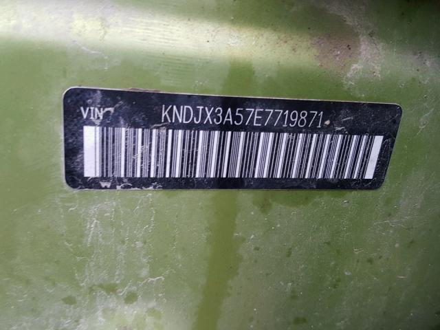 KNDJX3A57E7719871 - 2014 KIA SOUL ! Yaşıl foto 10