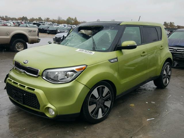 KNDJX3A57E7719871 - 2014 KIA SOUL ! GREEN photo 2