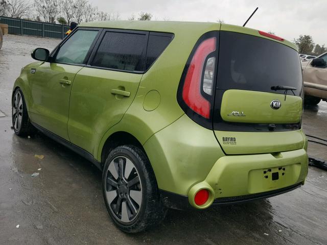 KNDJX3A57E7719871 - 2014 KIA SOUL ! GREEN photo 3