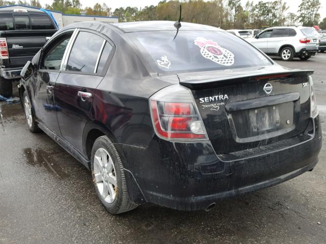 3N1AB6AP4AL710829 - 2010 NISSAN SENTRA 2.0 BLACK photo 3