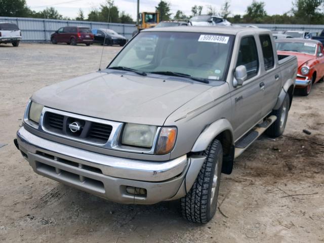 1N6ED27Y1YC387425 - 2000 NISSAN FRONTIER C TAN photo 2