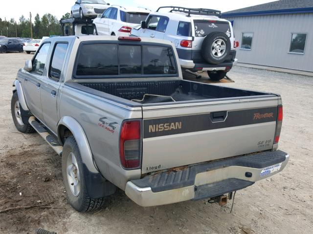 1N6ED27Y1YC387425 - 2000 NISSAN FRONTIER C TAN photo 3