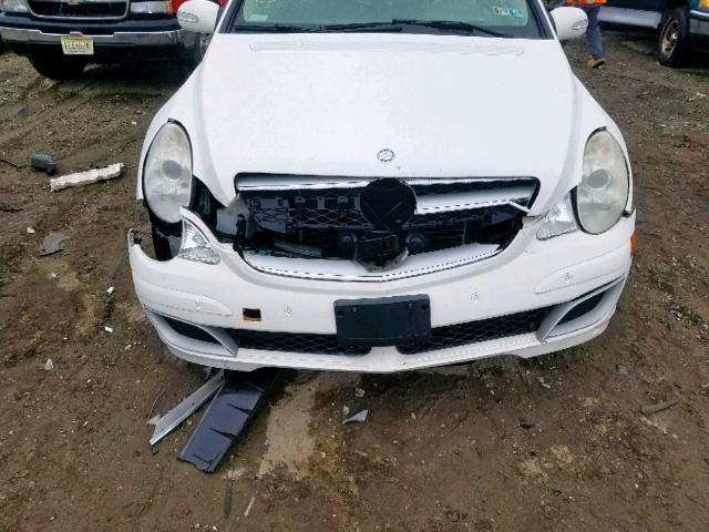 4JGCB65E87A056329 - 2007 MERCEDES-BENZ R 350 WHITE photo 7