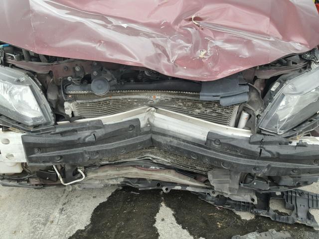 19XFB2F89FE081514 - 2015 HONDA CIVIC EX MAROON photo 9