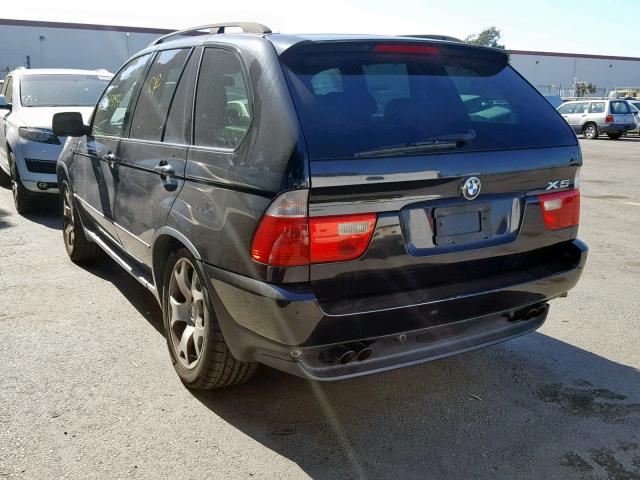 5UXFB33572LH37583 - 2002 BMW X5 4.4I BLACK photo 3