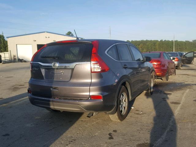 2HKRM3H3XGH556244 - 2016 HONDA CR-V LX GRAY photo 4